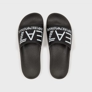 EA7 - Maxi Logo Slide - Black