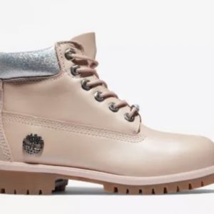 Timberland - Youth Premium 6" Boot - Light Pink / Silver