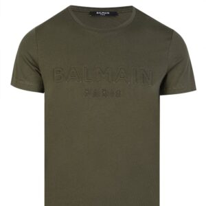 Balmain - Embossed Logo T-Shirt - Khaki