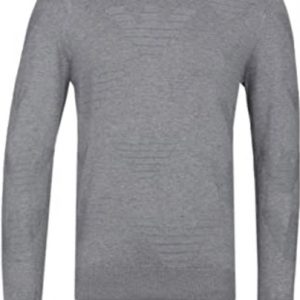 Emporio Armani - Knitted Crew Neck Sweater - Grey