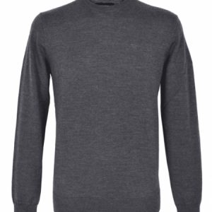 Emporio Armani - Knitted Crew Neck Sweater - Grey