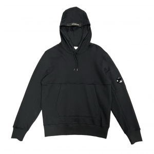 CP Company - Diagonal Raised Fleece Lens Hooded Sweatshirt - Black