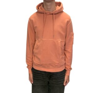 CP Company - Diagonal Raised Fleece Lens Hooded Sweatshirt - Cedar Wood