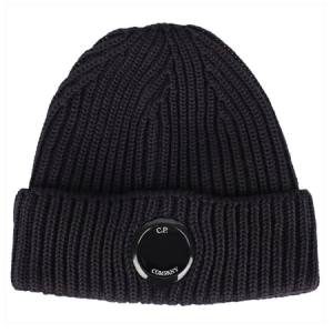 C.P. Company - Lens Beanie - Black