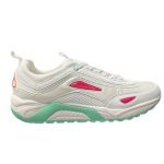 EA7 - Women's New Racer Sneaker - Optical White / Green