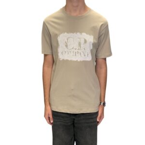 CP Company - Large Graphic Logo T-Shirt - Cobblestone
