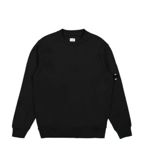 C.P. Company - Diagonal Raised Fleece Lens Sweatshirt - Black