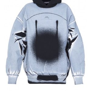 A-COLD-WALL* - Exposure Hooded Sweatshirt - Black / Blue