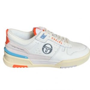 Sergio Tacchini - BB Court Low Sneaker -  White / Seedpearl / Orange Clown