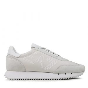 EA7 - Black & White Vintage Sneaker - Grey