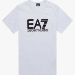 EA7 - Embroidered Logo T Shirt - White
