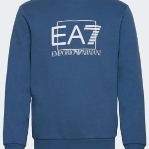EA7 - Box Logo Sweatshirt - Blue
