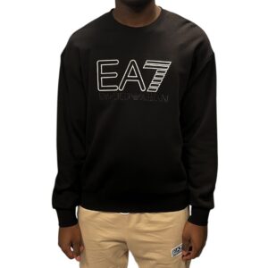EA7 - Embroidered Logo Sweatshirt - Black