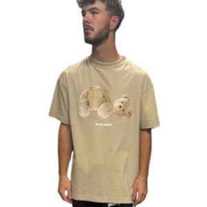 Palm Angels - Classic Bear Logo T-Shirt - Taupe