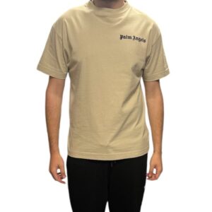 Palm Angels - Classic Logo T-Shirt - Taupe
