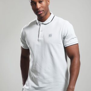 Marshall Artist - Siren Tipped Polo Shirt - Dove Grey