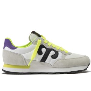 Wushu - Club Sneaker - Club 34 - White / Grey / Lime / Dark Violet