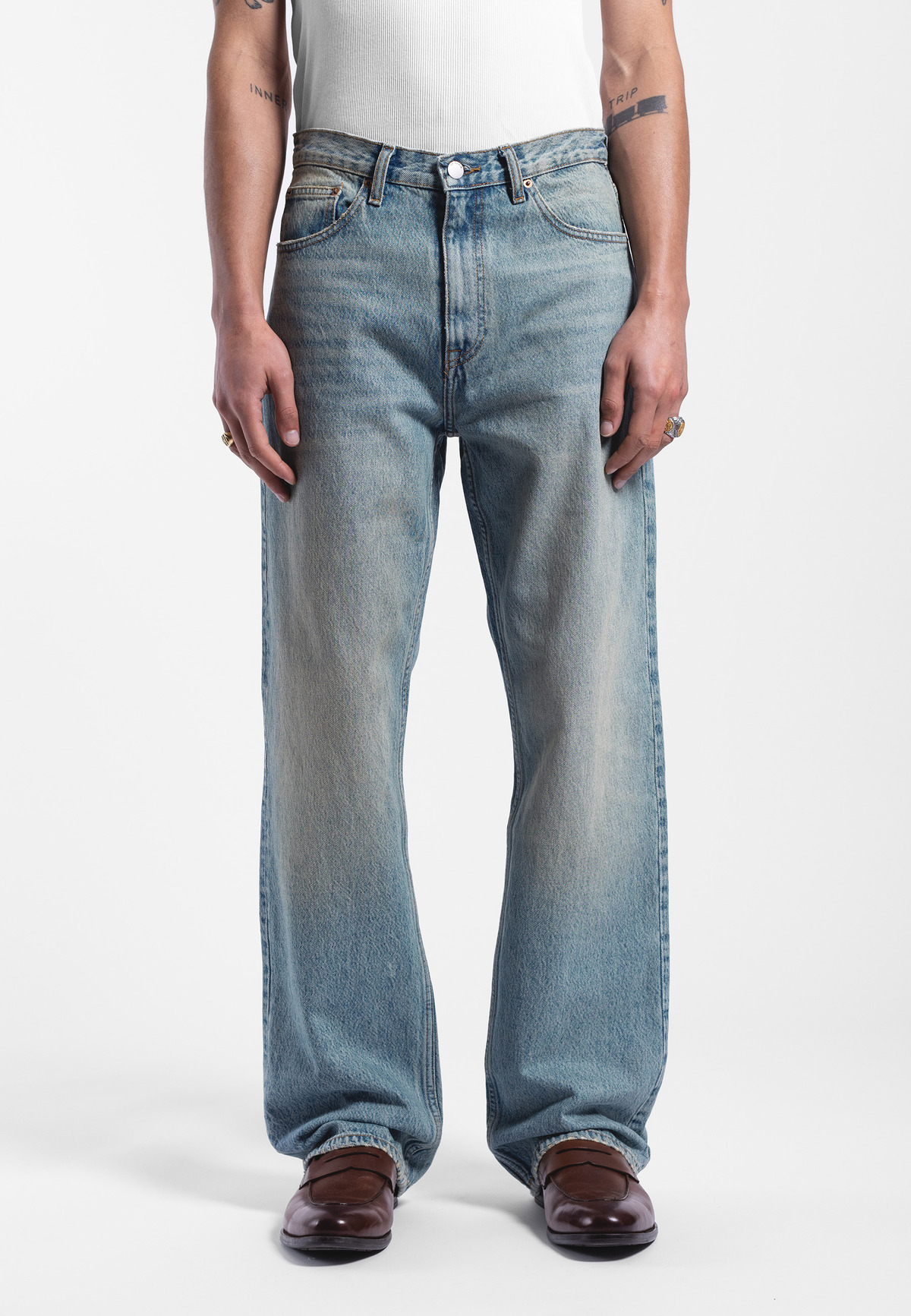 DrDenim - Omar Relaxed Denim - Stream Sky Aged