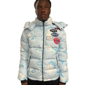 Mercier - Puffa Jacket - Ice Blue Camo