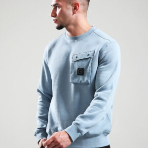 Marshall Artist - Proccera Crew Neck Sweatshirt - Steel Blue